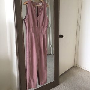 Rose pink long romper!